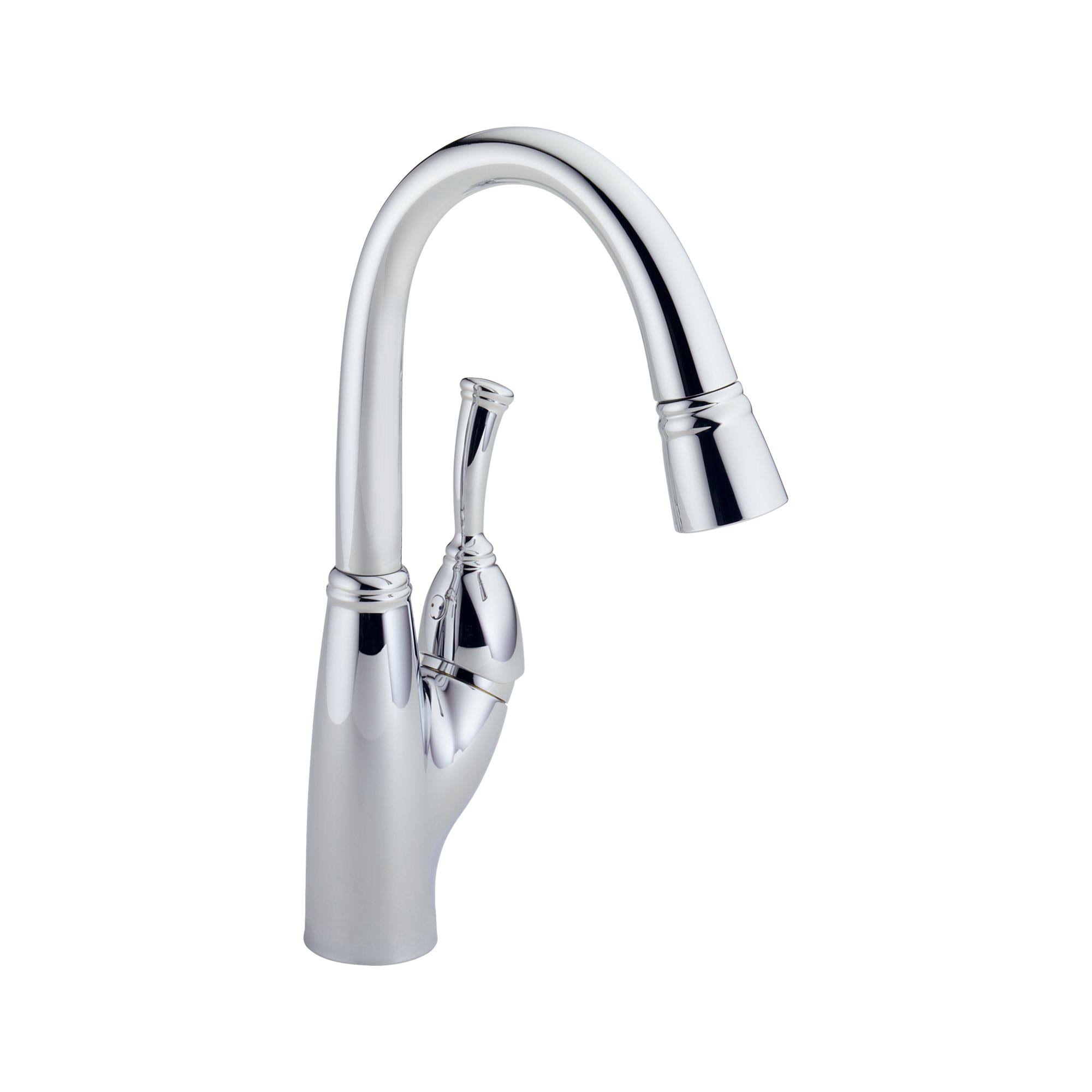 Delta - 441-SS-DST - Collins Single Handle Kitchen Faucet with Spray Stainless