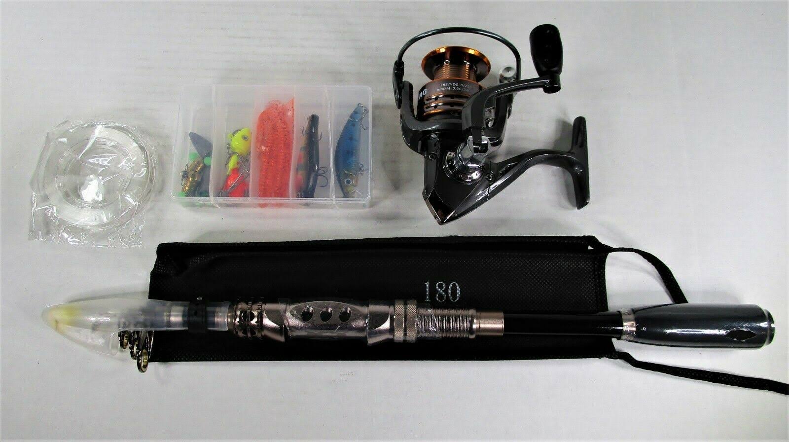 PLUSINNO Fishing Rod and Reel Combos Carbon Fiber Telescopic Fishing Rod with Reel Combo Sea Saltwater Freshwater Kit Fishing Ro