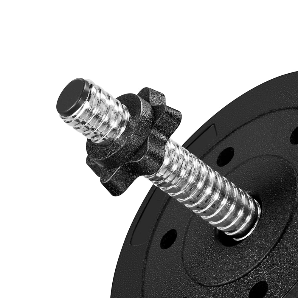Yaheetech 66LB Adjustable Dumbbell Weight Set Home Training Dumbbell Pair Lifting Black