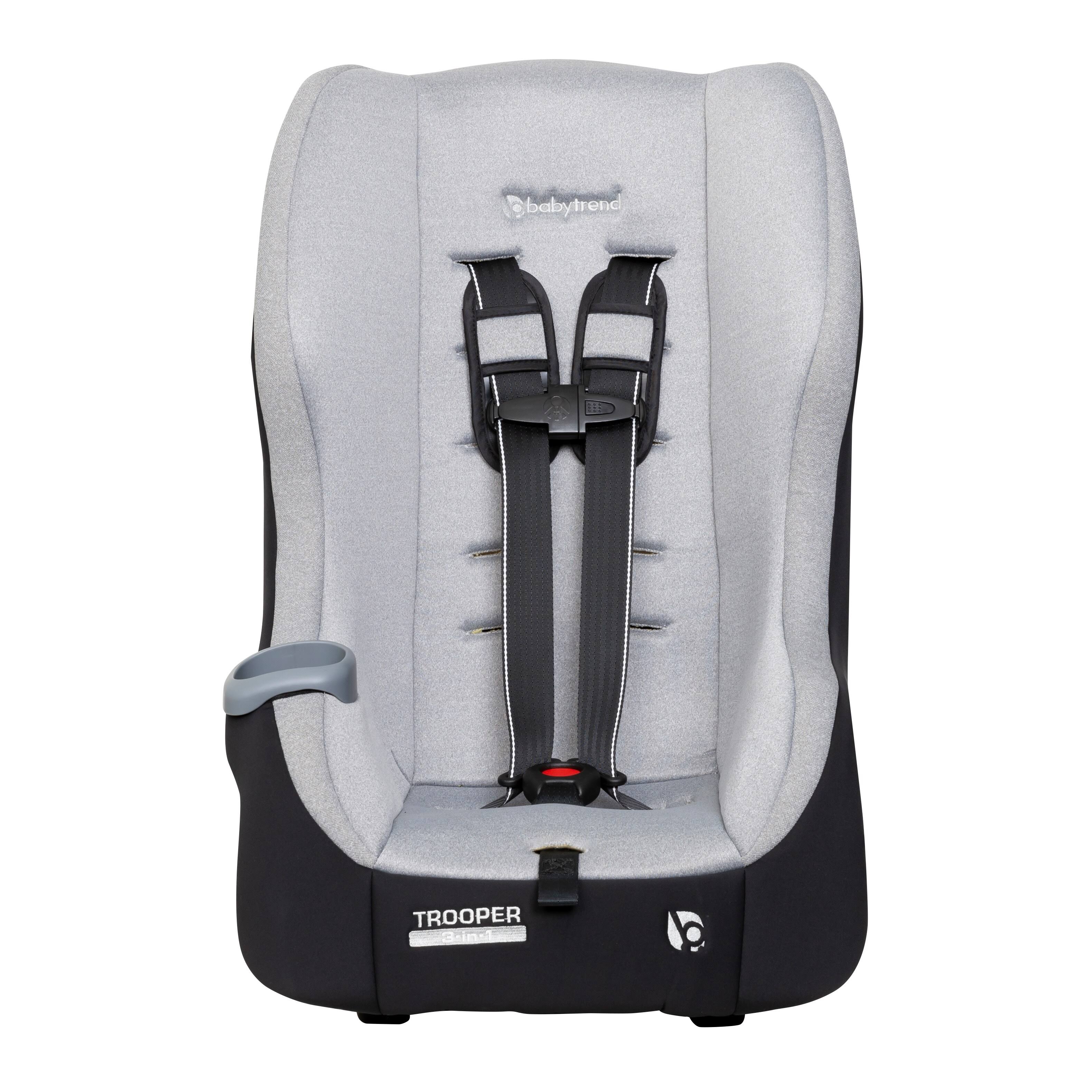Baby Trend Trooper 3 in 1 Convertible Car Seat,Moondust - Full Size Car Seat - Grey