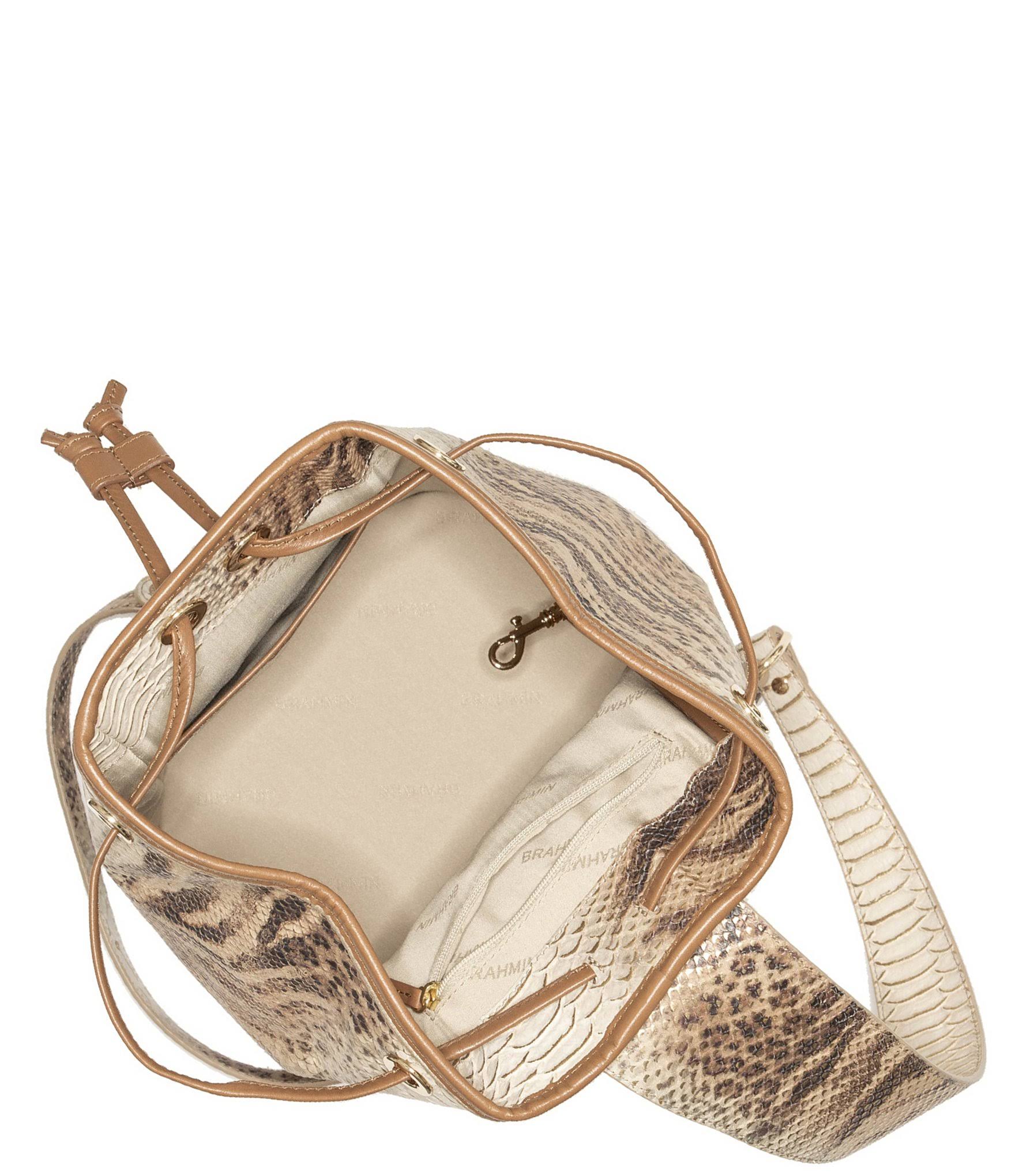 Brahmin Delancy Collection Allie Sling Backpack - Cappuccino