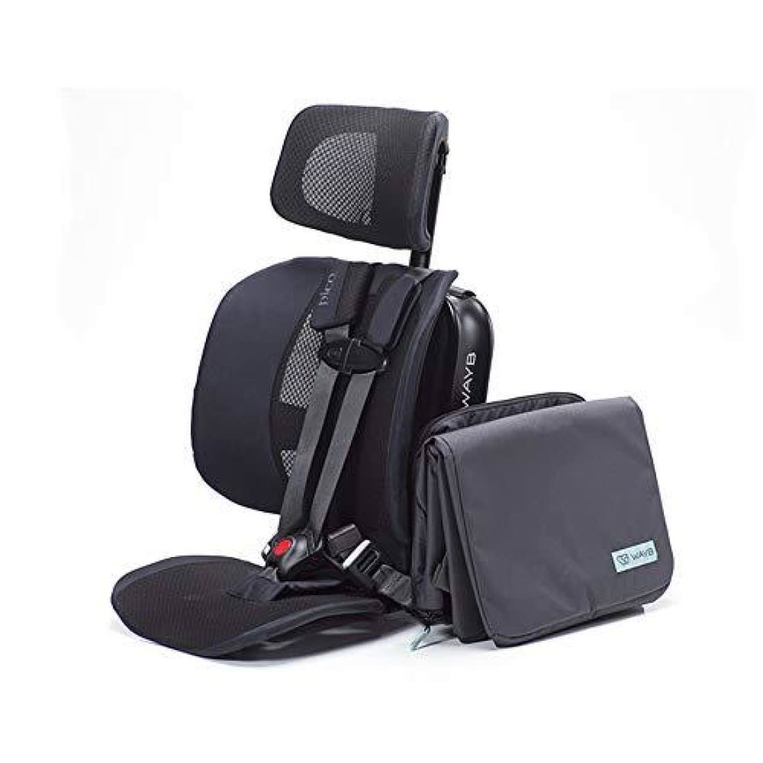 WAYB Pico Travel Car Seat and Travel Bag Bundle, Black | Portable and Foldable | Forward-Facing Convertible Car Seat |