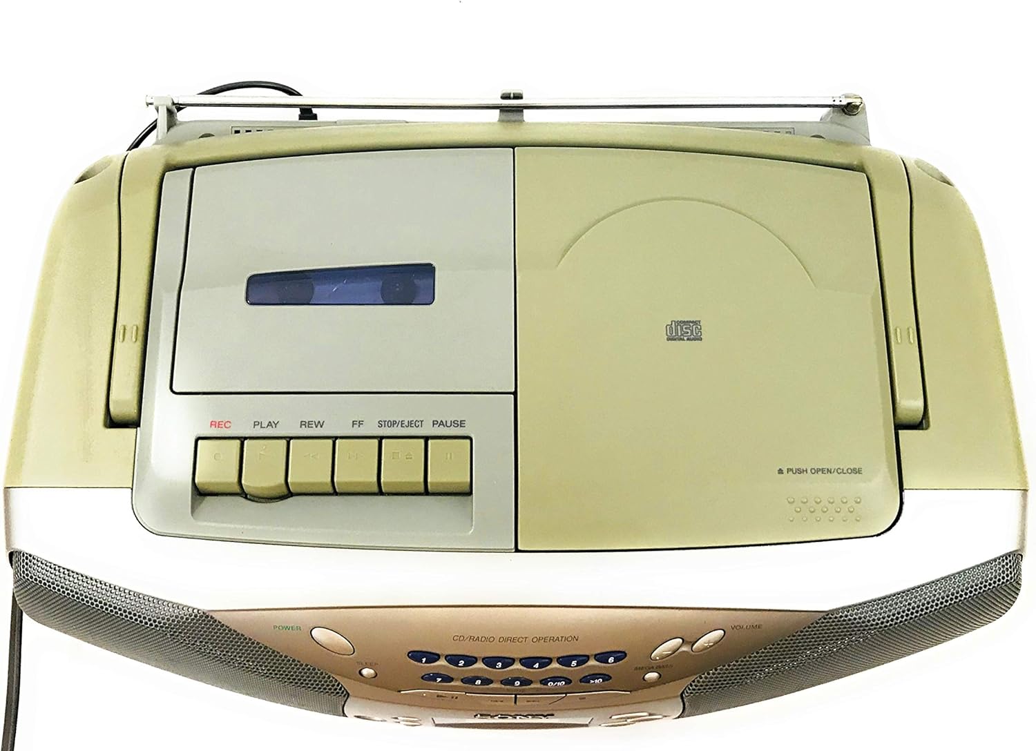Sony Portable 1-Piece AM/FM/CD Cassette Boombox (CFDS26)