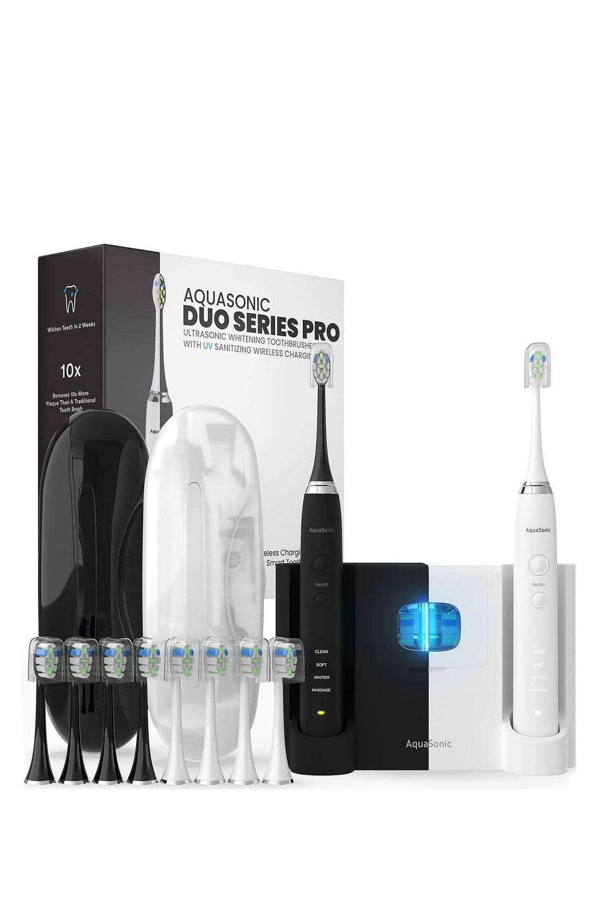 Aquasonic Duo Pro - Dual Handle Ultra 40,000 VPM Electric Smart Toothbrushes