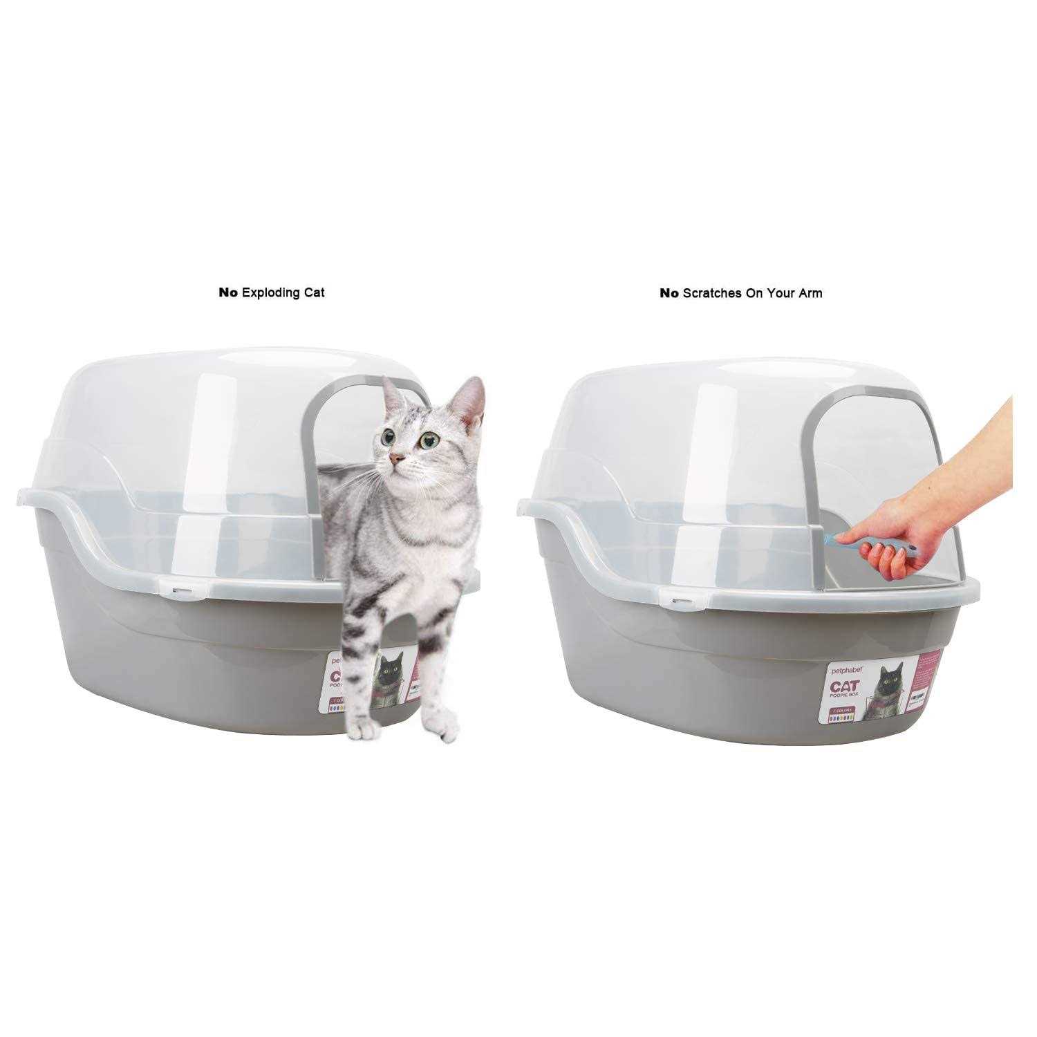 Petphabet Jumbo Hooded Cat Litter Box - Pet Supplies online store