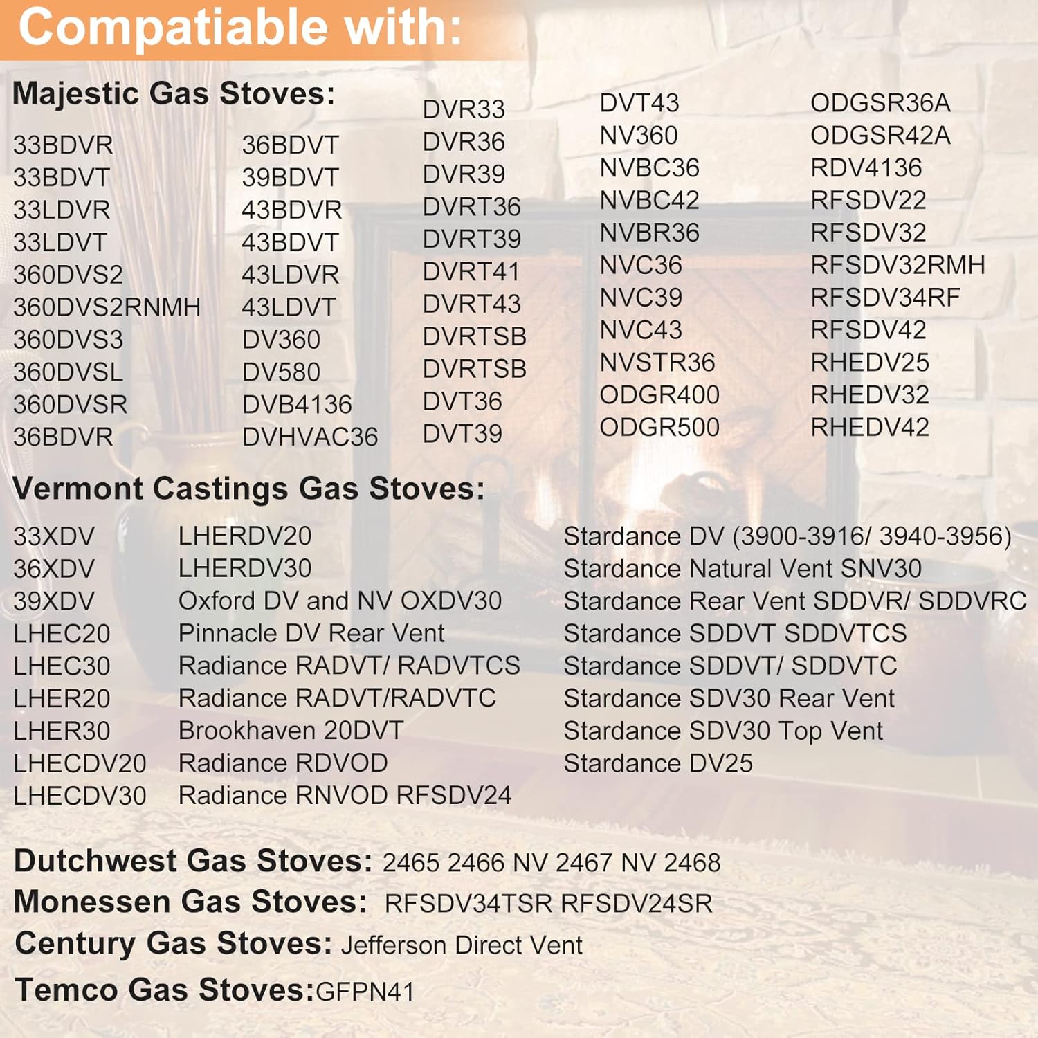 WADEO Propane and Natural Gas Pilot Assembly, 3 Way Pilot Replacement for HHT, Majestic, Monessen, Temco, Vermont Castings Fireplace and Stoves, Replaces 10002264
