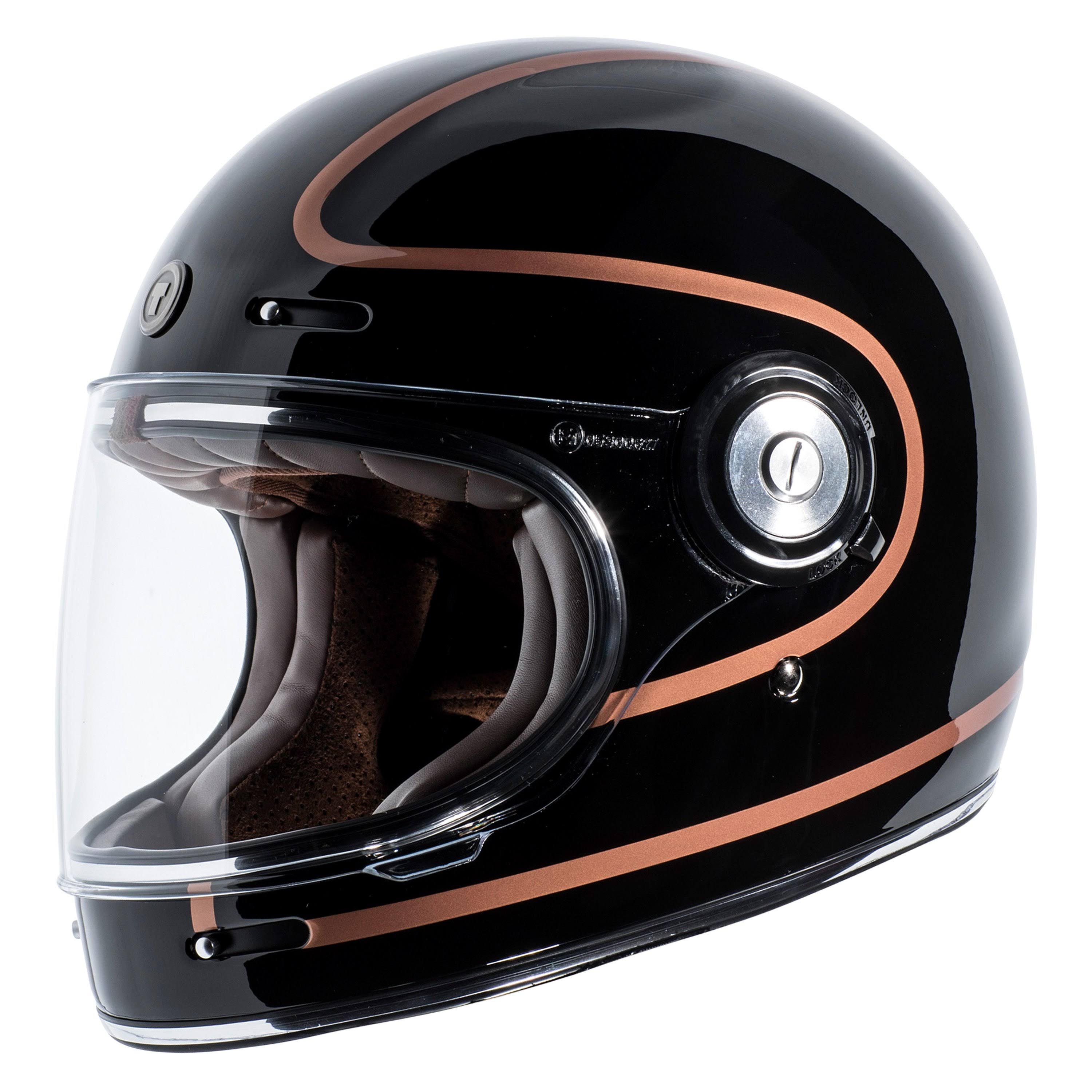 Torc T-1 Retro Full Face Helmet - Copper Pin