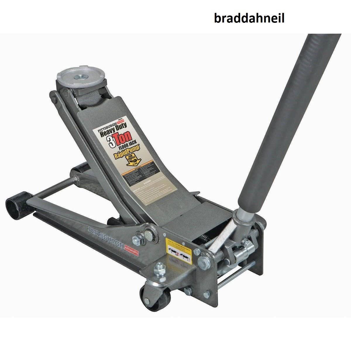 3 Ton Low Profile Steel Heavy Duty Service Jack with Rapid Pump - Avayadevconnect