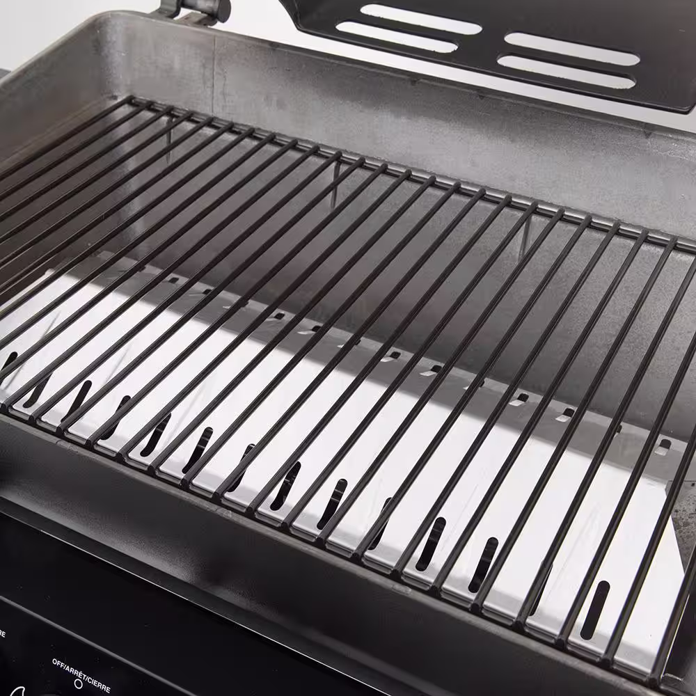 Huntington 2-Burner Cast Aluminum Propane Gas Grill in Black