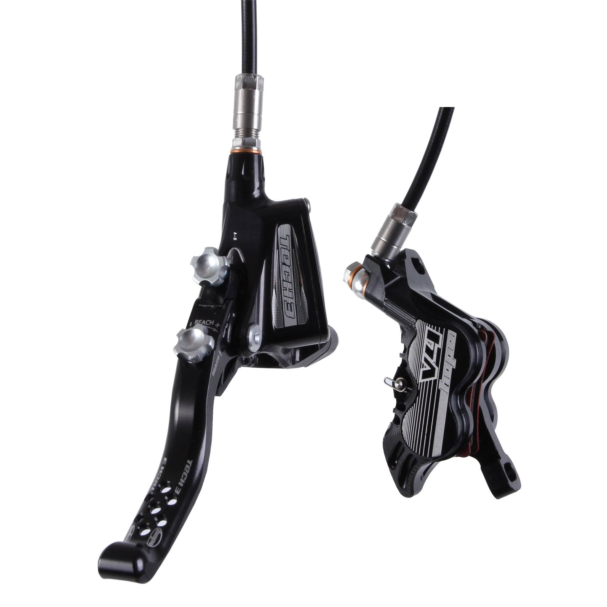 Hope Tech 3 V4 Disc BRAKE, Left/Front - 74mm Black