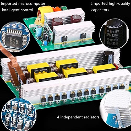 Car Converter Power Inverter Pure Sine Wave Inverter 2500W, Car Power Inverter, DC 12V/24V to AC 110V/220V Power Converter with USB Universal Socket, for Vehicles, RV, Truck, Home