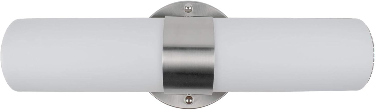 Ultralux 18 Inch Classic LED Wall Vanity Light For Bathroom – 23W, 3000K Damp Location Approved Bathroom Lights Over Mirror, Bright 1200 Lumens Brushed Nickel Finish Bathroom Wall Mount TRIAC Dimmable