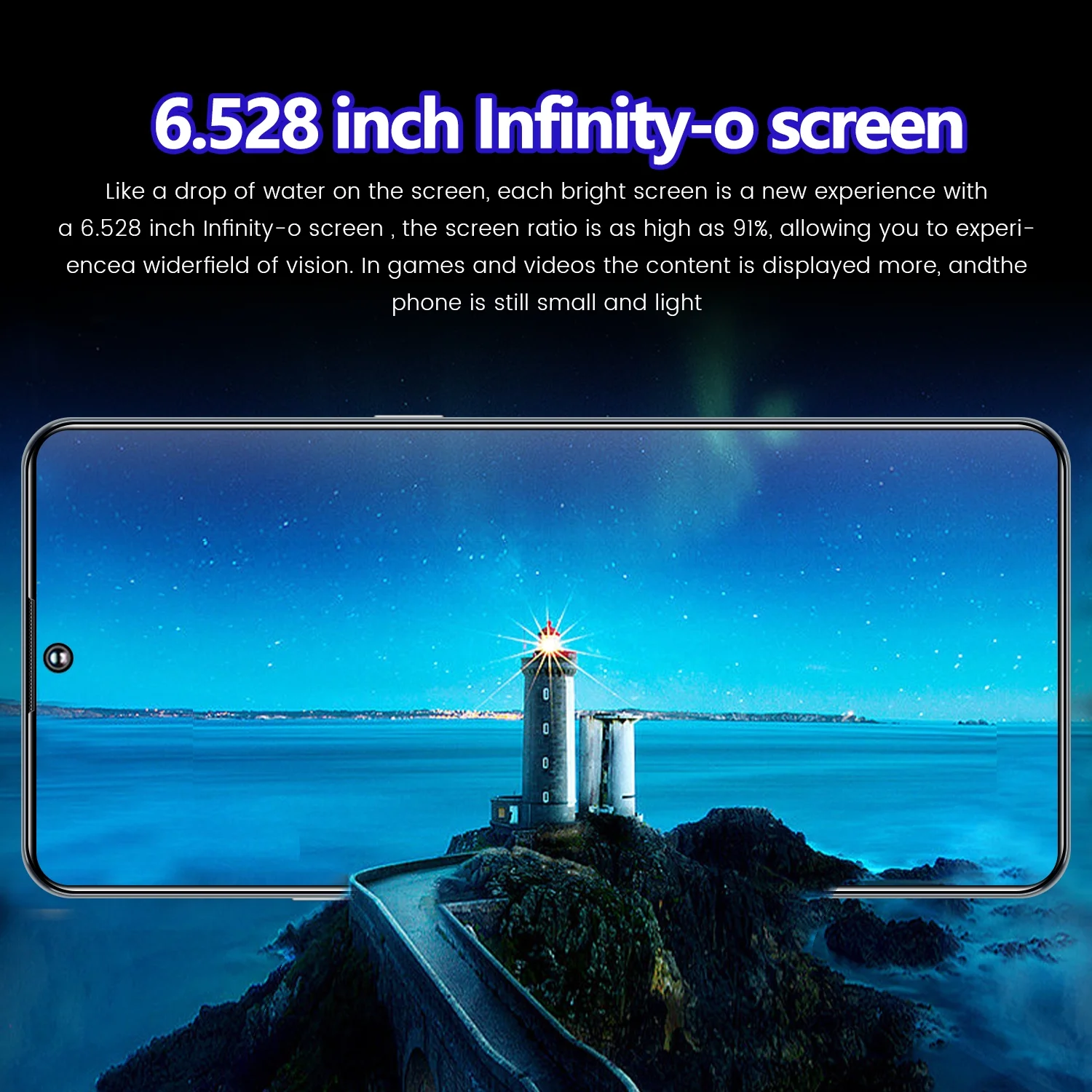 T-Mobile Unlocked Android Phones, Chycet 6.52" Unlocked Cell Phones 4G Dual Sim Smartphone | 13MP + 5MP Camera | Facing Unlocking Mobile Phones| Black
