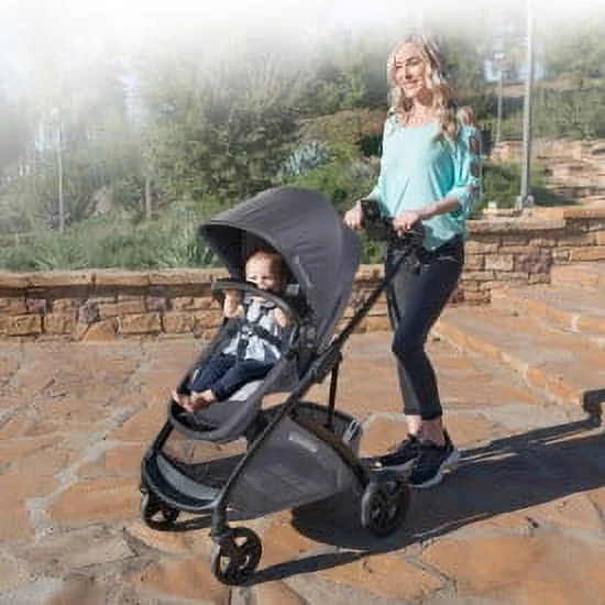 Baby Trend Sonar Switch 6-in-1 Modular Travel System with EZ-Lift PLUS Infant Car Seat - Desert Cloud - Gray