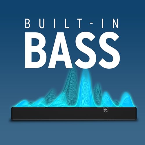 Klipsch Flexus CORE 100 2.1 Channel Powered by Onkyo Bluetooth Sound Bar with Dolby Atmos and Custom Tuned Bass - Black