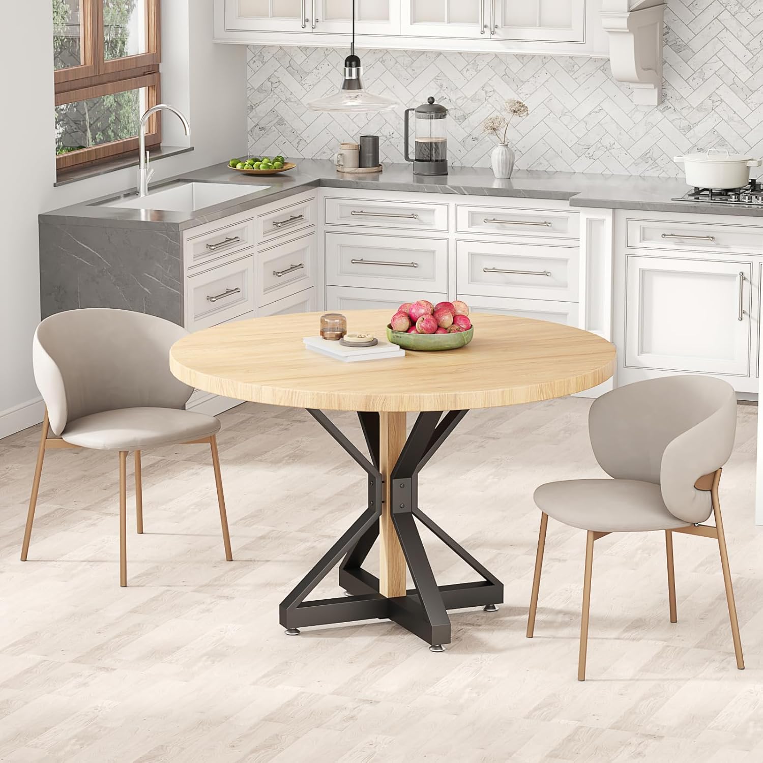 28" Metal Table Base,Modern Pedestal Dinning Table Legs with Suction Cups,Metal Modern Coffee Table,for DIY Coffee Table, Dining Table, Desk Fits Glass, Marble, and Wood Tops