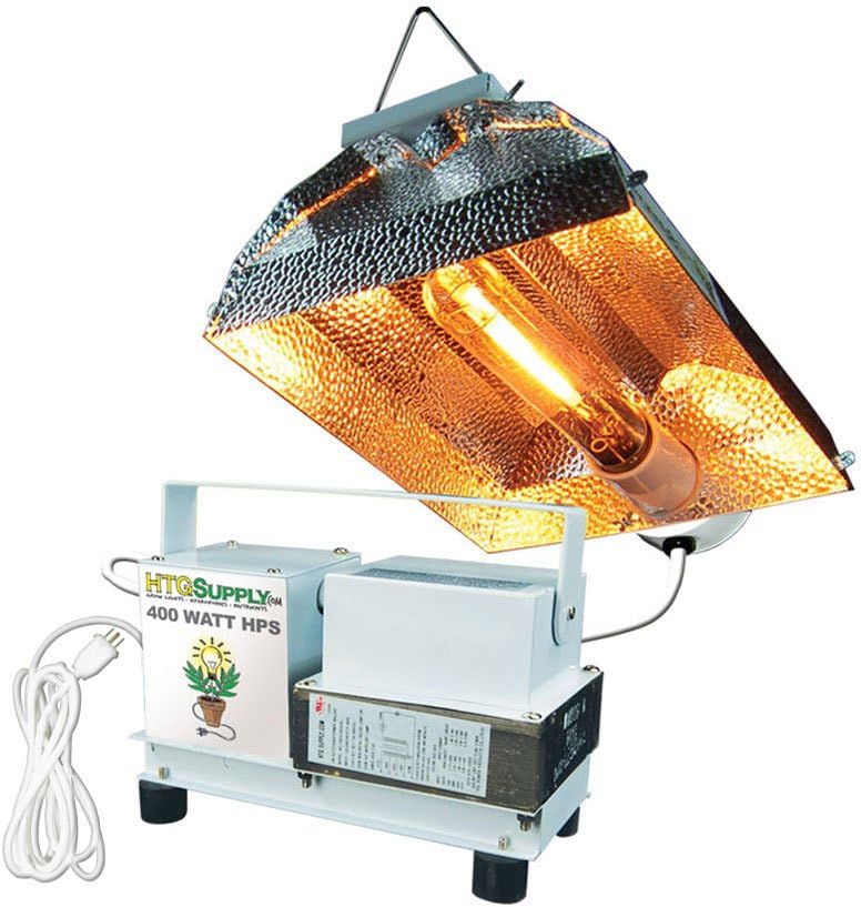 HTG Supply 400-Watt High Pressure Sodium (HPS) Complete Grow Light, Bulb Included
