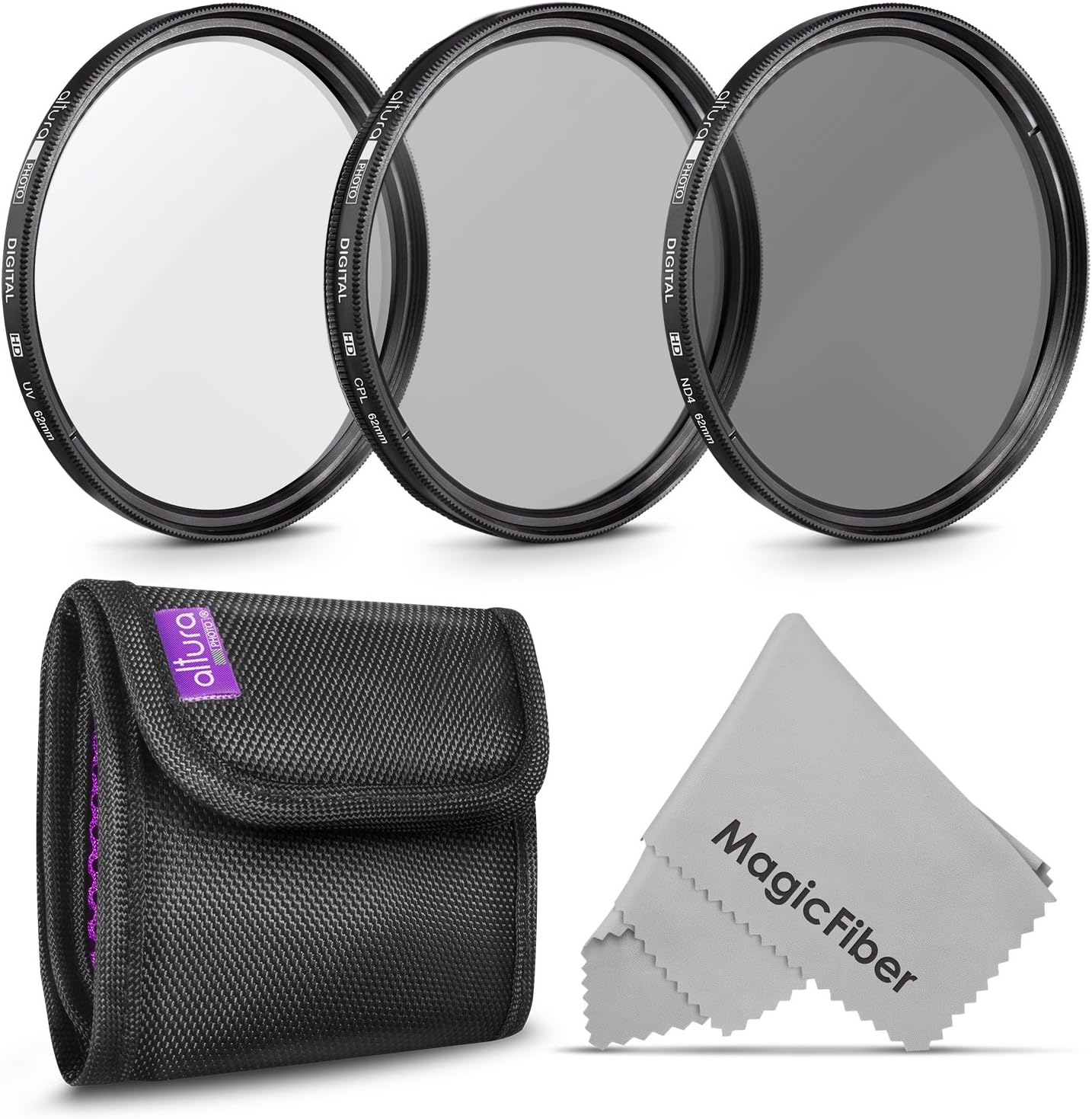 95MM Lens Filter Kit by Altura Photo, Includes 95MM ND Filter, 95MM CPL Filter, 95MM UV Filter, (UV, Polarizer Filter, Neutral Density ND4) for Camera Lens w 95MM Filter + Lens Filter Case