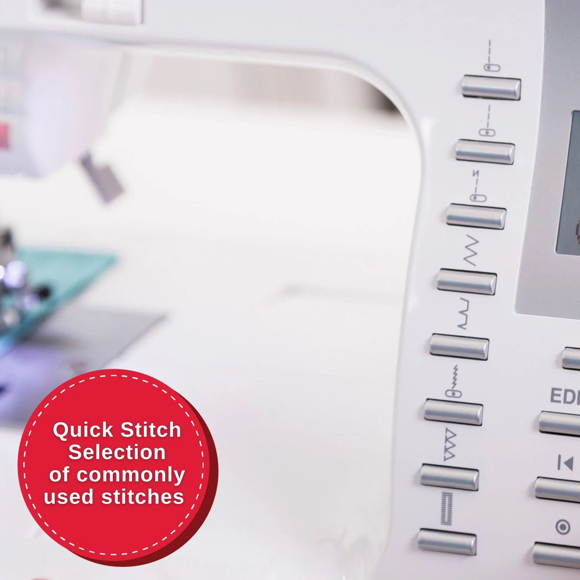 Singer® 9960 Quantum Stylist™ Computerized Sewing Machine With Accessory Kit, Extension Table - 600 Stitches & Electronic Auto Pilot Mode