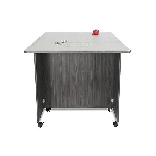 Arrow Sewing Sewing Furniture Kookaburra Cutting Table, Model K3451, Cutting, Quilting, Art and Crafting Table with Storage, Ash White Finish