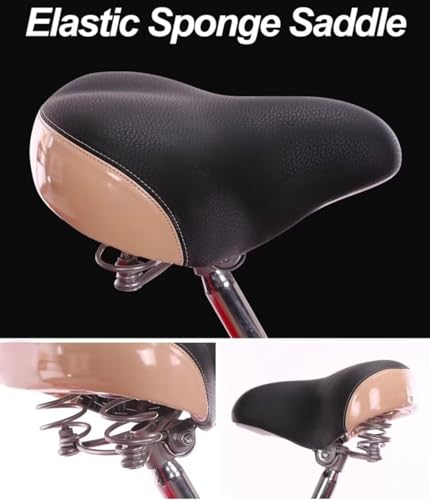 Folding Adult tricycles with Back seat,Elderly Rickshaw Pedals Tricycle,Cruiser Trike,3 Wheels Bicycles for Hanging Out and Traveling,Front and Rear Brakes