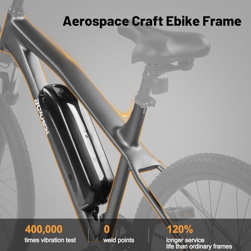 Race Electric Bike for Adults 27.5" Ebike,Peak 750W Brushless Motor,Removable Battery,Commuting Electric Mountain Bike,Up to 22MPH 7-Speed Electric Bicycle with Fork Suspension