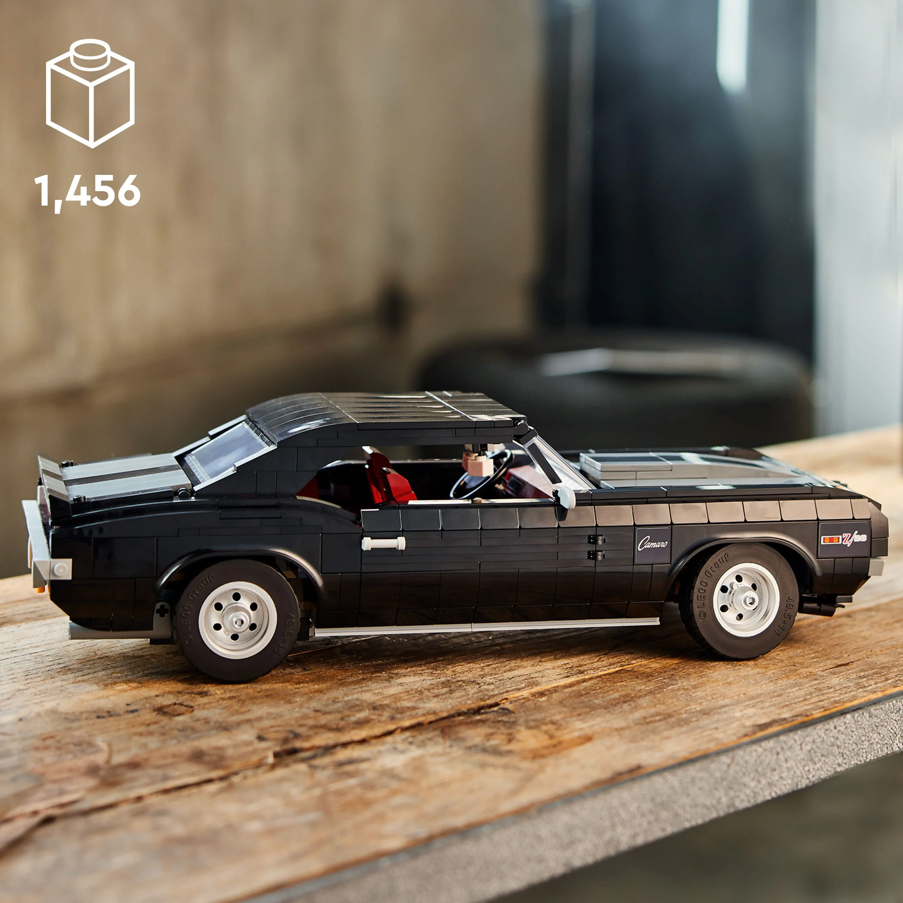 LEGO Icons Chevrolet Camaro Z28 10304, Customizable Classic Car Model Building Kit for Adults, Vintage American Muscle Car, Great Gift Idea