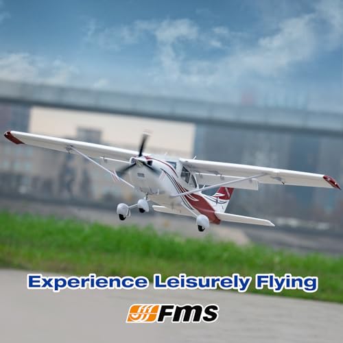 Fms Rc Planes for Beginners Remote Control Airplane for Adults Single-Engine Propeller Airplane 1500MM Cessna 182 Blue 6 Channel Hobby Rc Airplanes PNP (No Radio, Battery, Charger)