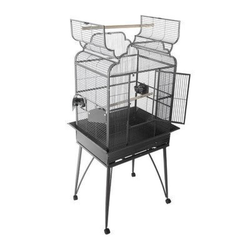 Au0026E Cage Co. Large Victorian Dome Top Bird CAGE; Sandstone