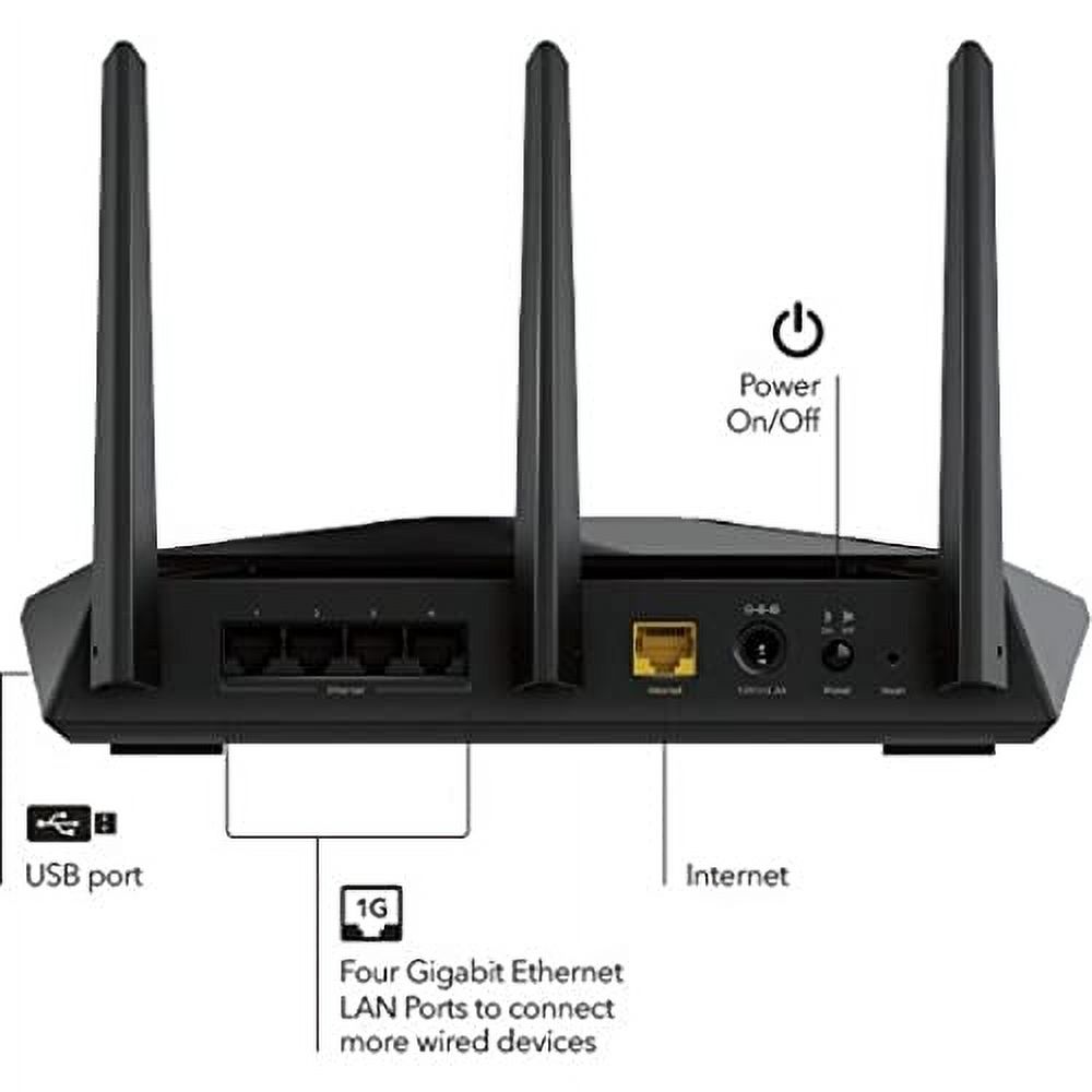NETGEAR Nighthawk WiFi 6 Router (RAX30) 5-Stream Dual-Band Gigabit Router, AX2400 Wireless Speed (Up to 2.4 Gbps), Coverage Up to 2,000 sq.ft. and 20 Devices