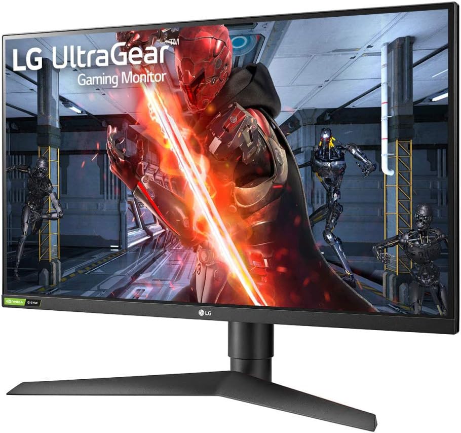 LG 27” 27GN75B-B HDR10 IPS FHD 1ms Ultragear™ Gaming Monitor with 240Hz Refresh Rate, Adaptive-Sync (FreeSync™) Technology & is Compatible with NVIDIA G-Sync®,Black