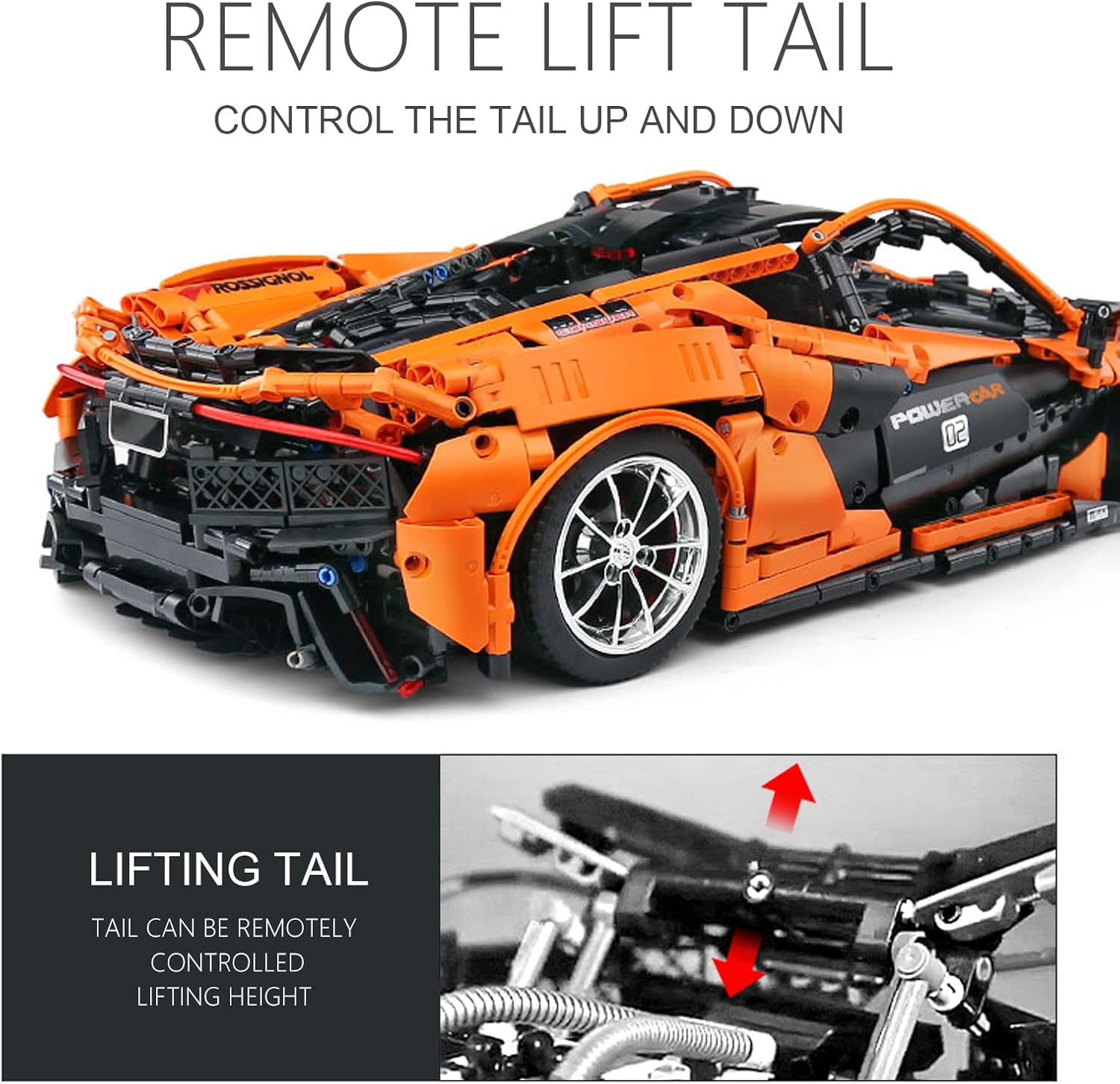 Mould King RC Toys Sport Car Building Kits, 3228 Pieces 1:8 Scale MOC Racing Car with Motor Building Blocks, Collection Model Cars Set