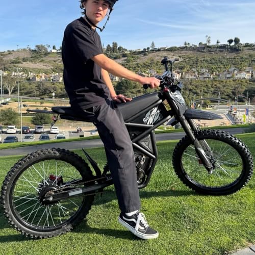GT73 PRO/GT73 Ebike for Adults, 50MPH 60V 3000W / 37MPH 48V 2400W Eectric Dirt Bike, 36.4AH Dual Battery Dirtbike Up to 85 Miles, 25" Motorcycle Tire, UL2849 All Terrain E Bike Full Suspension