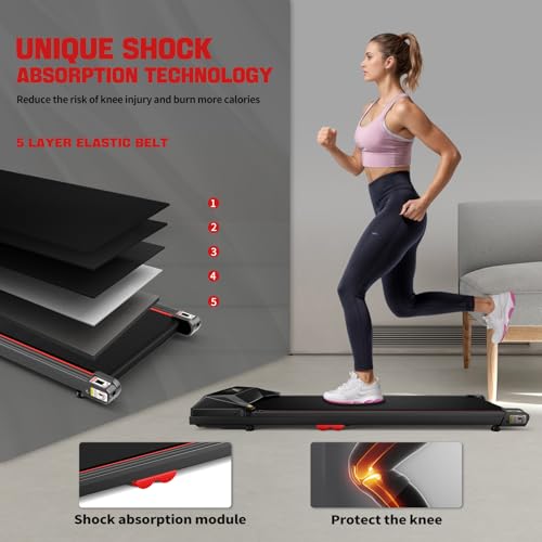 Sperax Walking Pad,Under Desk Treadmills for Home,340 Lbs Capacity,3 in 1 Portable Treadmill