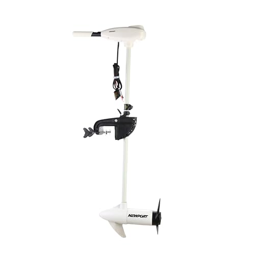 Newport L-Series 62lb Thrust Transom Mounted Saltwater Electric Trolling Motor w/LED Battery Indicator (40" Shaft)