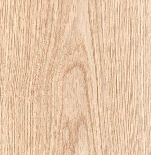 Edge Supply Red Oak Wood Veneer Sheet Flat Cut, 24” x 96”, Peel and Stick, “A” Grade Veneer Face – Easy Application with 3M Self