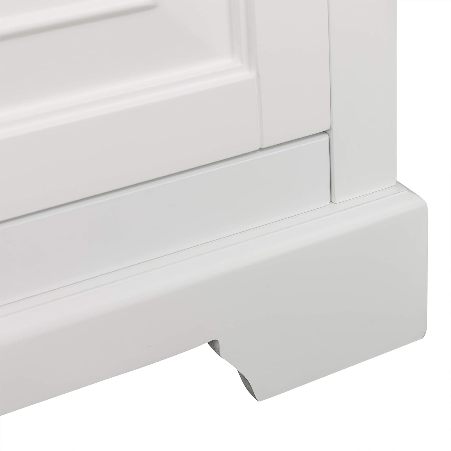 Elegant Home Fashions St. James Bathroom Storage Linen Cabinet, White