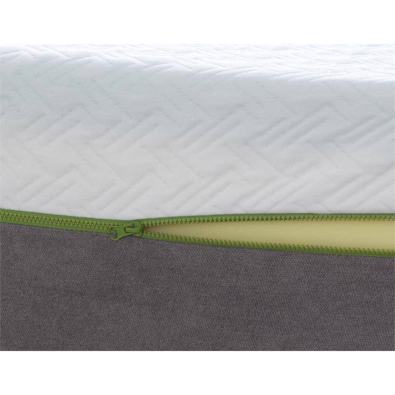 Pemberly Row Copper Twin Long Premium Memory Foam Mattress in White