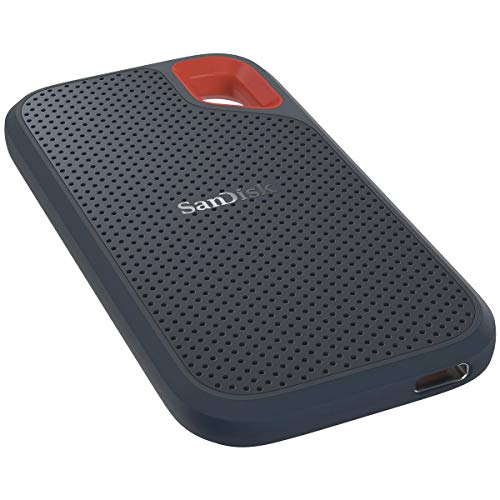 SanDisk Extreme Portable 2TB USB 3.2 Gen 2 Type-C External SSD V2, Black, Bundle with HD-2 Drive Case