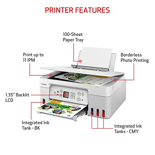 Canon MegaTank G3270 All-in-One Wireless Inkjet Printer. for Home Use, Print, Scan and Copy