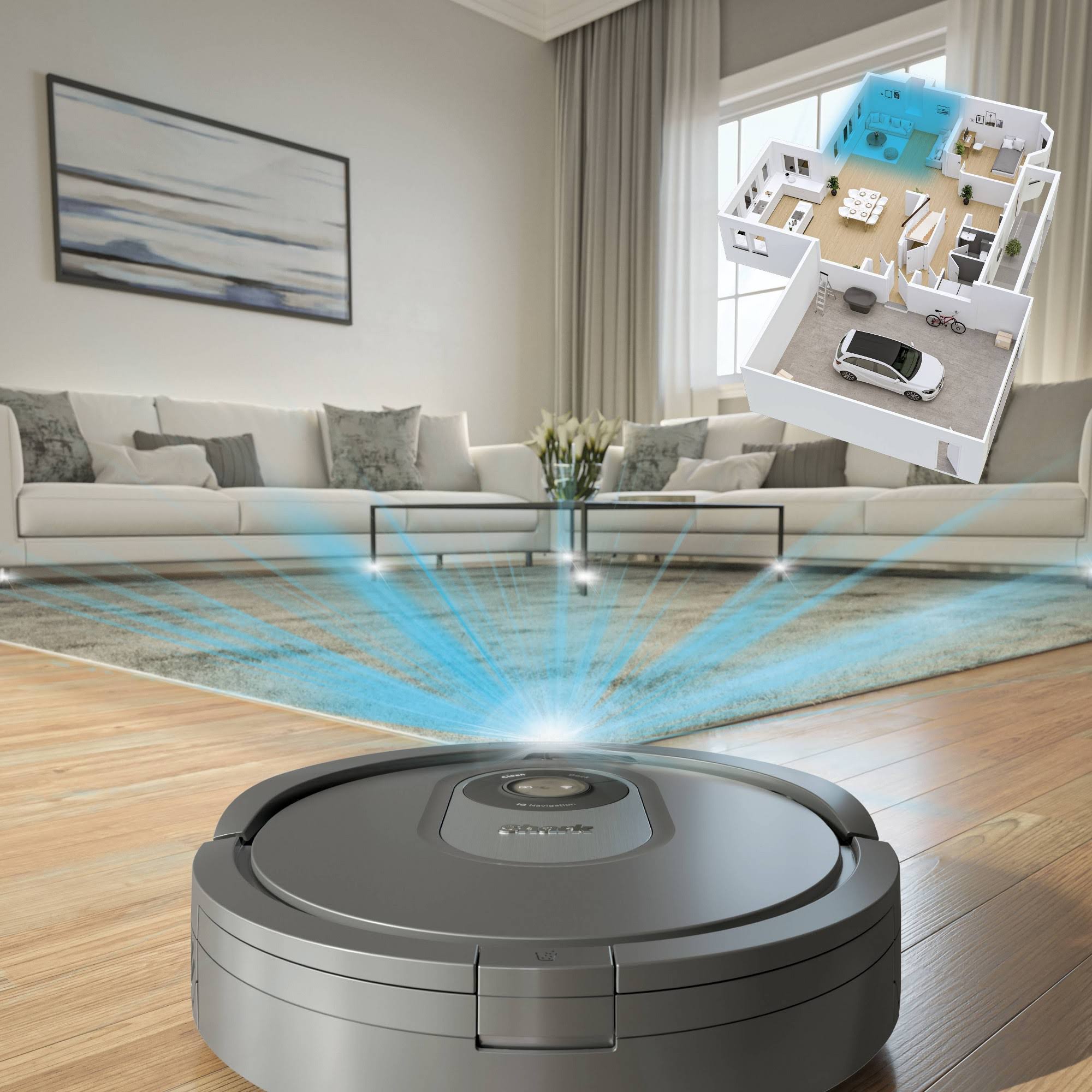 Shark AI Wi-Fi Connected Robot Vacuum with Advanced Navigation -RV2011