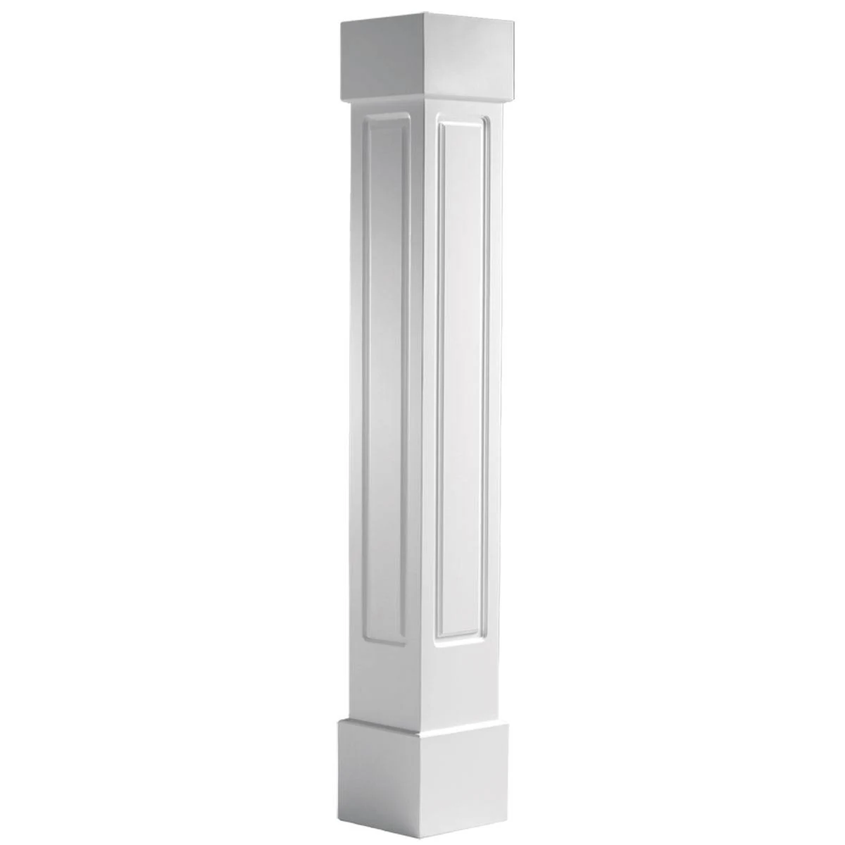Ekena Millwork CC1209ENRCSCS 12x22W x 9&H Craftsman Classic Square Non-Tapered Raised Panel Column w/ Standard Capital u0026 Sta