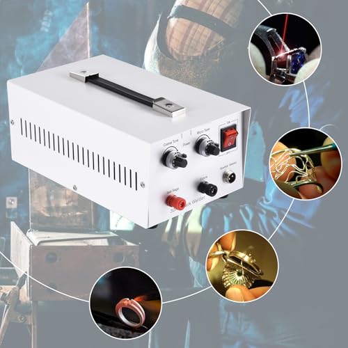 Jewelry Spots Welder for 0.1MM-0.8 MM- 110V Portable Spots Welding Machine Adjustable Welding Power| Jewelry Welder Spots Welder Pulse Argons Arc Jewelry Welder Jewelry Spots Welding Tool