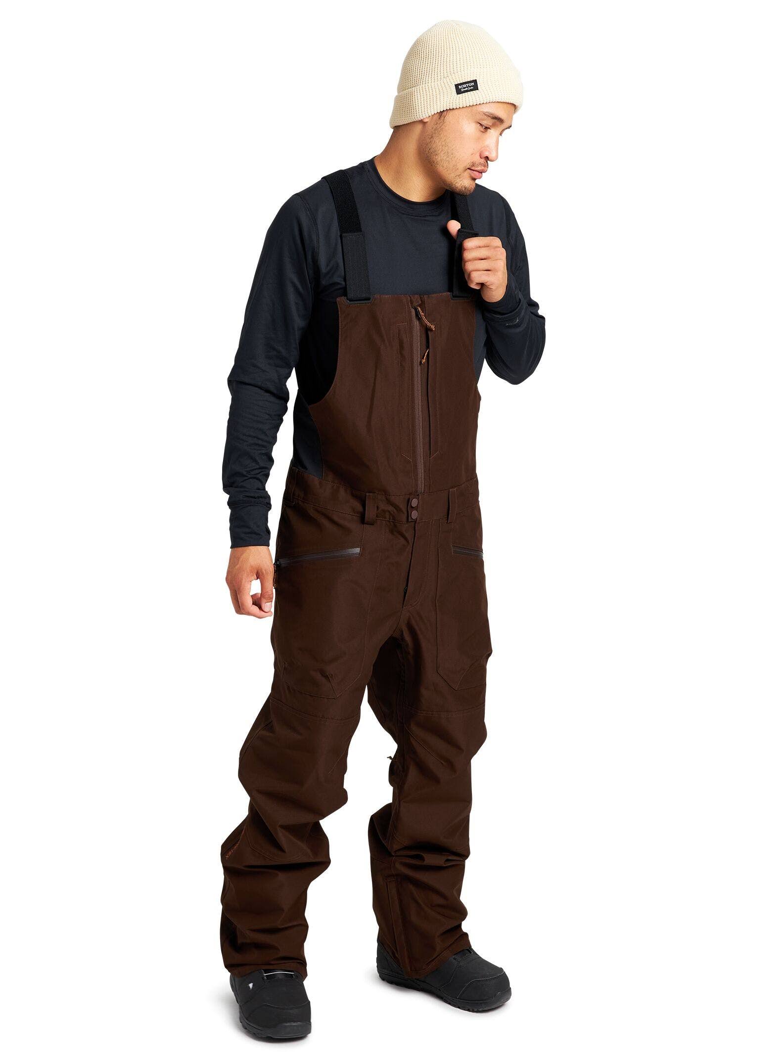 Burton Reserve GORE-TEX Bib Pant - Men&s Seal Brown, L
