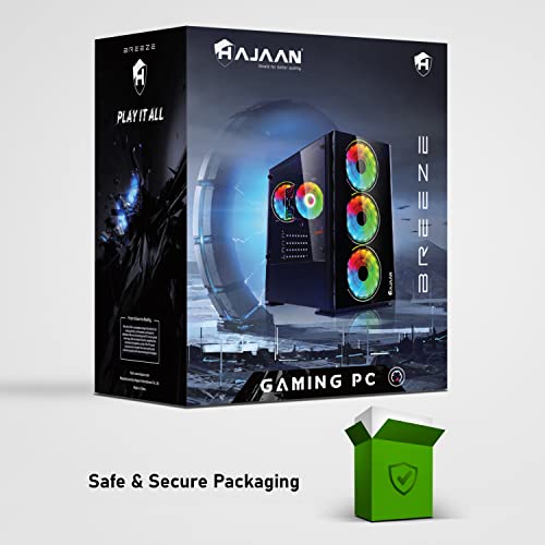 Gaming PC Desktop Tower - Intel i7 Quad Core Processor Upto 4.0GHz - 32GB DDR4 RAM 1TB SSD - AMD Radeon RX 580 8GB GDDR6 - RGB Keyboard Mouse - WiFi Ready - Windows 10 Pro
