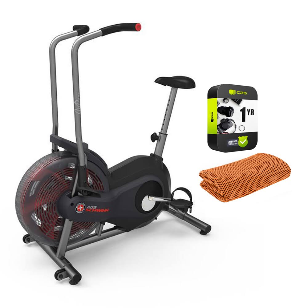 Schwinn Airdyne AD2 Upright Exercise Bike Black with Extended Warranty