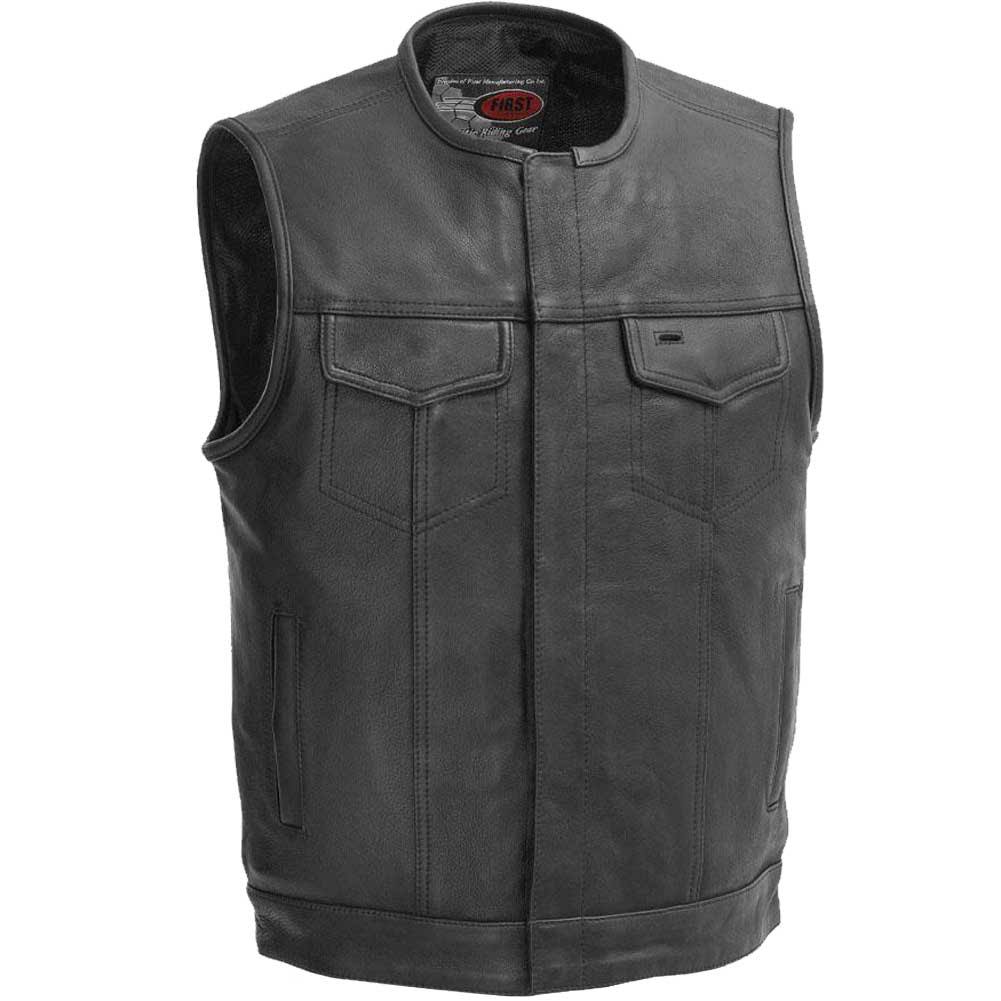 First Manufacturing Men&s No Rival Motorcycle Vest