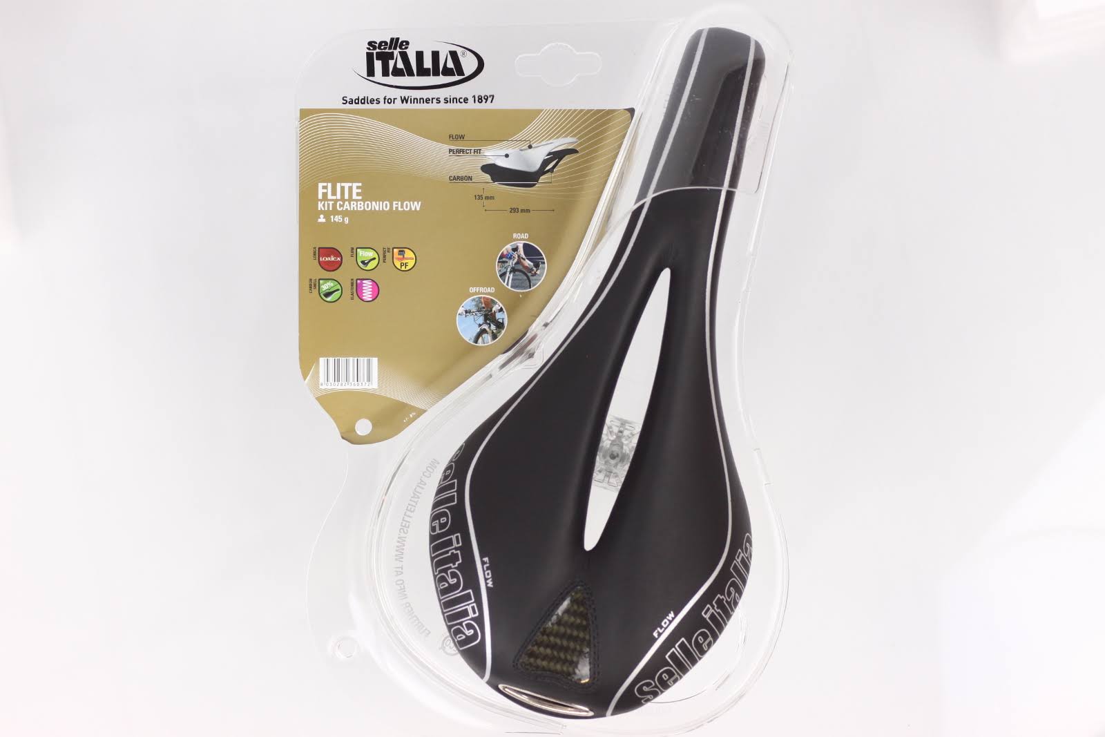 Selle italia Flite Kit Carbonio Flow Saddle Black