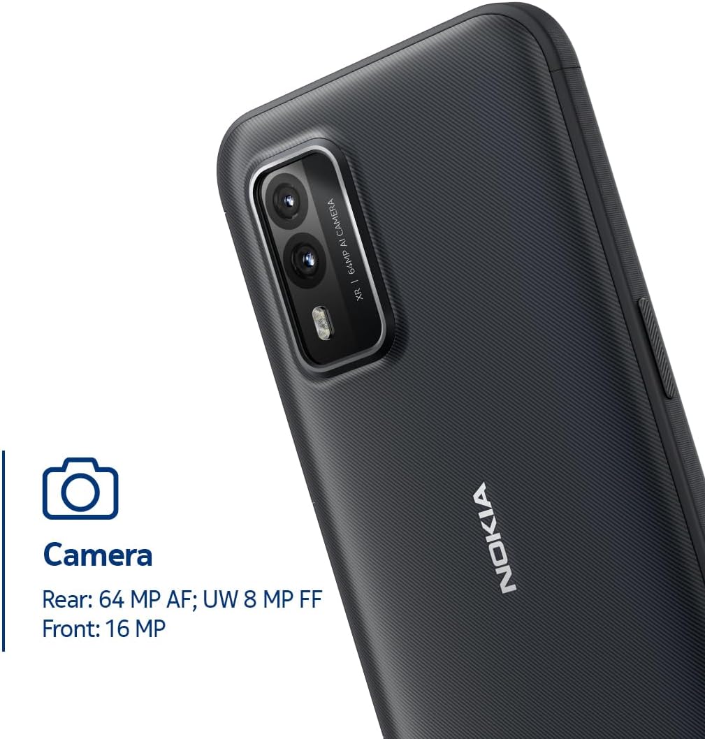 Nokia XR21 5G | Android 12 | Unlocked Rugged Smartphone | Dual SIM | US Version | 6/128GB | 6.49-Inch Screen | 64MP Dual Camera | Midnight Black