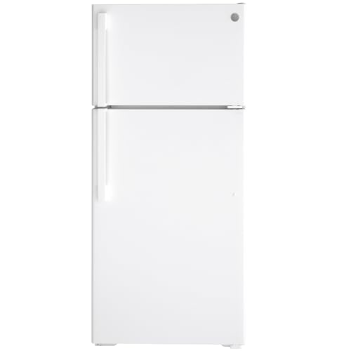 GE 28 Inch White Freestanding Top Freezer Refrigerator